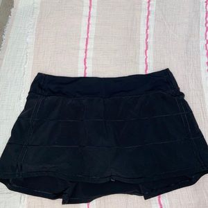 Black Lulu Lemon Tennis Skirt